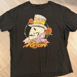 Poison Black Skull Graphic Tee